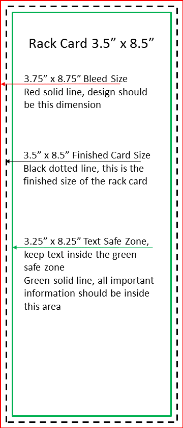 Standard Rack Card Dimensions